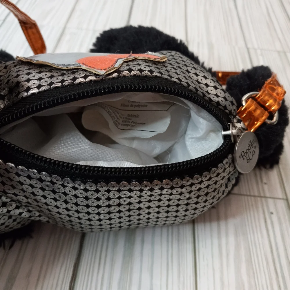 Poochie & Co Plush Black Kitty Cat Witchy Kids Childs Purse